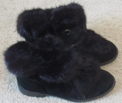 Botines ISAAC MIZRAHI de piel negra para mujer talla 7 M (37) usados, suaves Foto 1 de 4