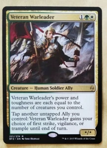 Veteran Warleader - MTG Battle for Zendikar BFZ Rare Excellent (EX) - Imagen 1 de 1
