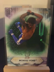 2021 Topps WWE - MONTEZ FORD - Light Green Parallel /199 - SMACKDOWN #154 - Bild 1 von 2