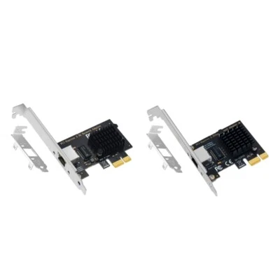 PCI Express PCI-E 1X Card 10/100/2500Mbps RJ45 LAN Adapter Converter - Image 1 of 4