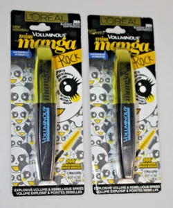 L'Oreal Voluminous Miss Manga Rock 389 Blackest Black Waterproof Mascara - Picture 1 of 3