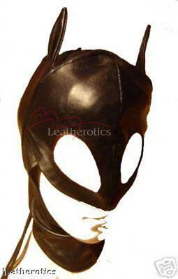 Máscara de cuero para gato cara gato mujer Foto 1 de 2