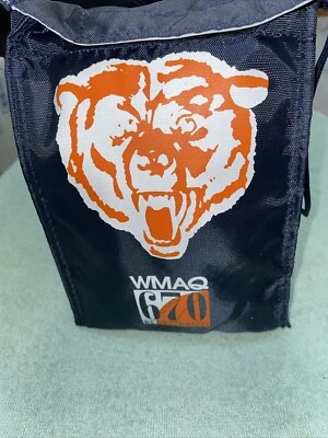 Bolsa de almuerzo aislada Chicago Bears WMAQ 670 Bears radio 9 pulgadas X 6 pulgadas de colección nueva Foto 1 de 4