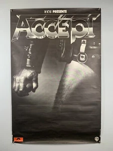 Accept Poster Vintage French Polydor Promo Balls to the Wall LP 1983 - Picture 1 of 12