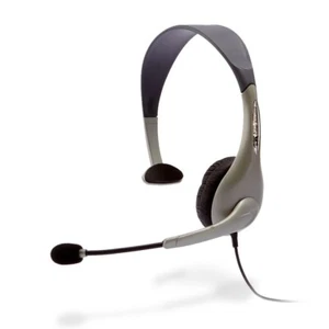 Cyber Acoustics AC-840 USB Mono Internet Communications Headset with Boom Mic - Picture 1 of 2