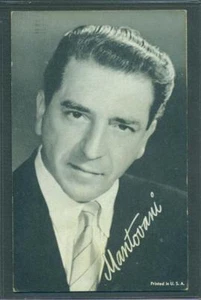 1940er AUSSTELLUNG SPIELHALLE KARTE GEIGER ORCHESTERLEITER MANTOVANI EX - Bild 1 von 2