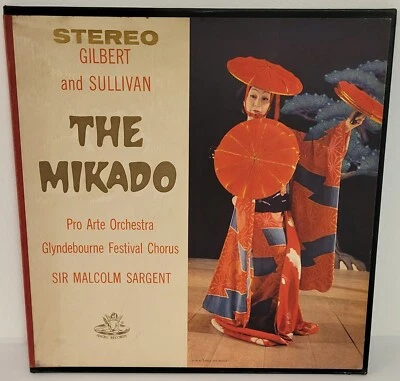 The Mikado Gilbert and Sullivan Vinyl LP Box Set Angel Records 3573 B/L 33RPM - Image 1 of 4