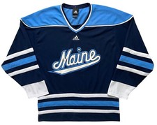 VINTAGE ADIDAS NCAA UNIVERSITY OF MAINE BLACK BEARS HOCKEY JERSEY SIZE M