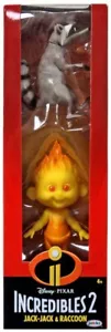 DISNEY PIXAR INCREDIBLES 2 JACK-JACK & RACCOON ACTION FIGURES - Picture 1 of 2