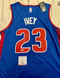 Jaden Ivey signierte signierte Detroit Kolben Trikot PSA/DNA COA #23 - Bild 1 von 4