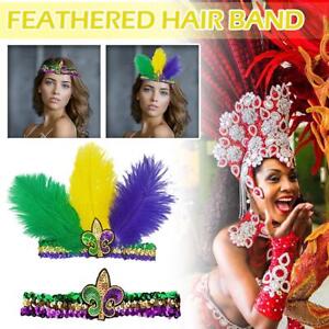 Mardi Gras Headband Carnival Masquerade Party Fancy Dress Costume M2R9