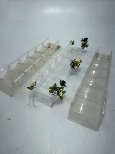 Lot Of 3 Clear Staircase For Wedding Cakes Steps - Picture 1 of 12
