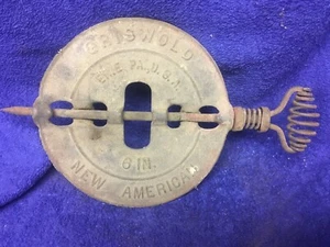 (2) Griswold Erie Pa. Reversible 5" & 6" New American Stove Pipe Damper Flue  - Picture 1 of 12