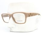 Burberry B 2127 3376 Eyeglasses Glasses Polished Taupe Brown 54mm w/case