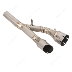 For BMW S1000R 2021-2025 S1000RR 2019-2025 Mid Exhaust Link Pipe Titanium Alloy - Picture 1 of 8