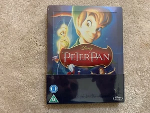 DISNEY PETER PAN ZAVVI EXCLUSIVE STEELBOOK BLU RAY NEW & SEALED - Imagen 1 de 1