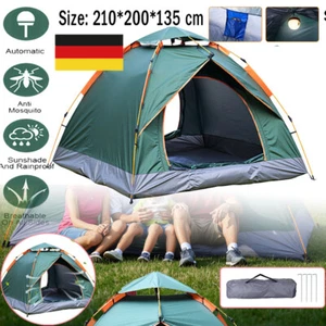 Automatik Camping Zelt 3-4 Personen Wurfzelt Pop-up Zelt Strand Zelt rekkingzelt - Bild 1 von 20
