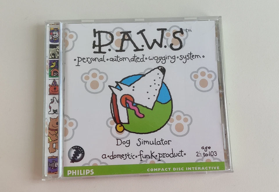 Rare Dog Simulator P.A.W.S. Personal Automated Wagging System Philips CD-i CDI - Image 1 of 3