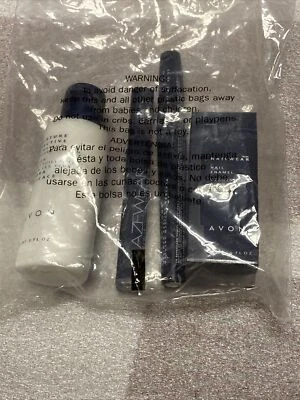 AVON Curlacious Mascara BlackEye Makeup Remover, Nail Enamel, Clear Glaze Set! - Image 1 of 4