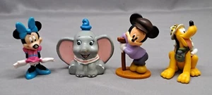 Mickey Mouse 4 Collectible Figures Minnie Dumbo Mickey & pluto - Picture 1 of 9