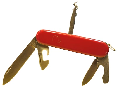 VICTORINOX 3.3600  SPARTAN c.1978's  ECONOMY LINE  RED MULTI-TOOL  FOLDING KNIFE - Image 1 of 4