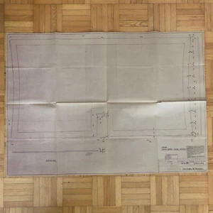 Vintage Porsche Reutter & Co Coachbuilder Factory Part Blueprint Document German - Picture 1 of 11