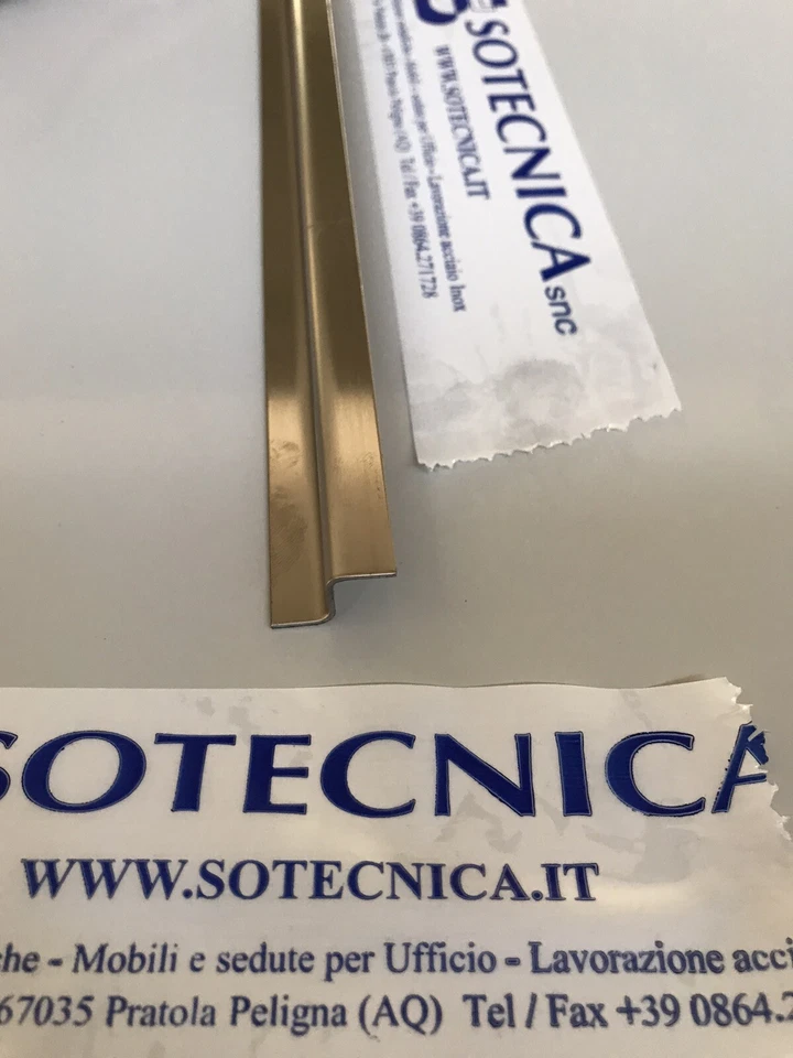 Profilo a “Z” In Acciaio Inox Dim 10/12/10 Sp 1 Mm  Lunghezza 1000mm - Immagine 1 di 1