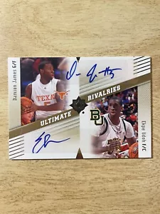 2010 UD Ultimate Collection Damion James/Ekpe Udoh Ultimate Rivalries Auto 18/25 - Picture 1 of 2