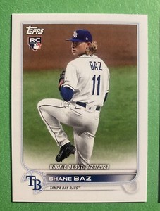2022 Topps Mini Shane Baz #US240 ROOKIE Debut - Rays