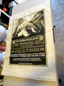 2010 4 FOOT OBEY Shepard Fairey ARCTIC 50TH ANNIVERSARY CANVAS SACK ART PRINT - Picture 1 of 6