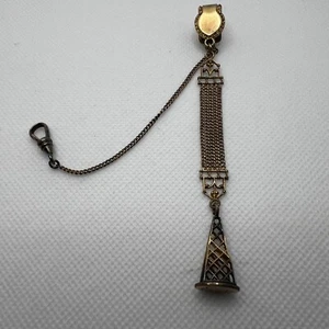 HFB Pocket watch Fob and Chain Antique Victorian Era 19th Century - Picture 1 of 6