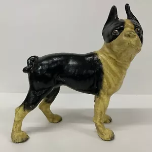 French Bull Dog Doggy Doorstop vintage Heavy Cold Painted  24cm - Picture 1 of 6