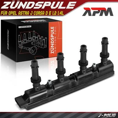 Zündspule für Opel Astra J Corsa D E Insignia A Meriva B Zafira C Mokka 1.2 1.4L - Bild 1 von 4