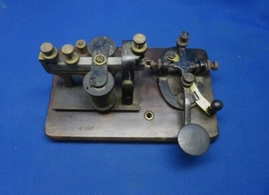 Early Signal Electric Mfg Co Menominee MI Telegraph Morse Code Key - Photo 1/7