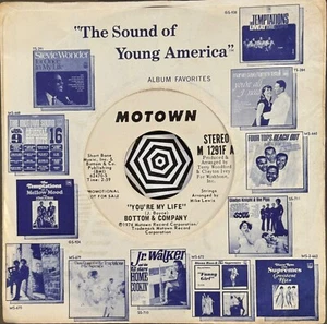 NM PROMO You're My Life by Bottom & Company (stereo/mono) 1974 Motown 45) Soul - Picture 1 of 3