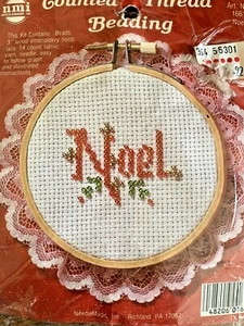 NMI NOEL Gezähltes Kreuzstich-Set mit Reifspitze WEIHNACHTEN - Bild 1 von 4