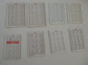 Konvolut 8 DDR Taschenkalender 1970 1972 1973 1974 1975 1977 1978 1979 m.Werbung - Bild 1 von 2