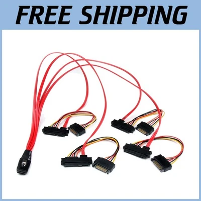 Mini MultiLane SAS Cable - 16ft, SATA Power - Image 1 of 2