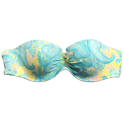 Top de bikini Victoria's Secret para mujer sin tirantes talla 32B azul cachemira nuevo sin etiquetas Foto 1 de 4