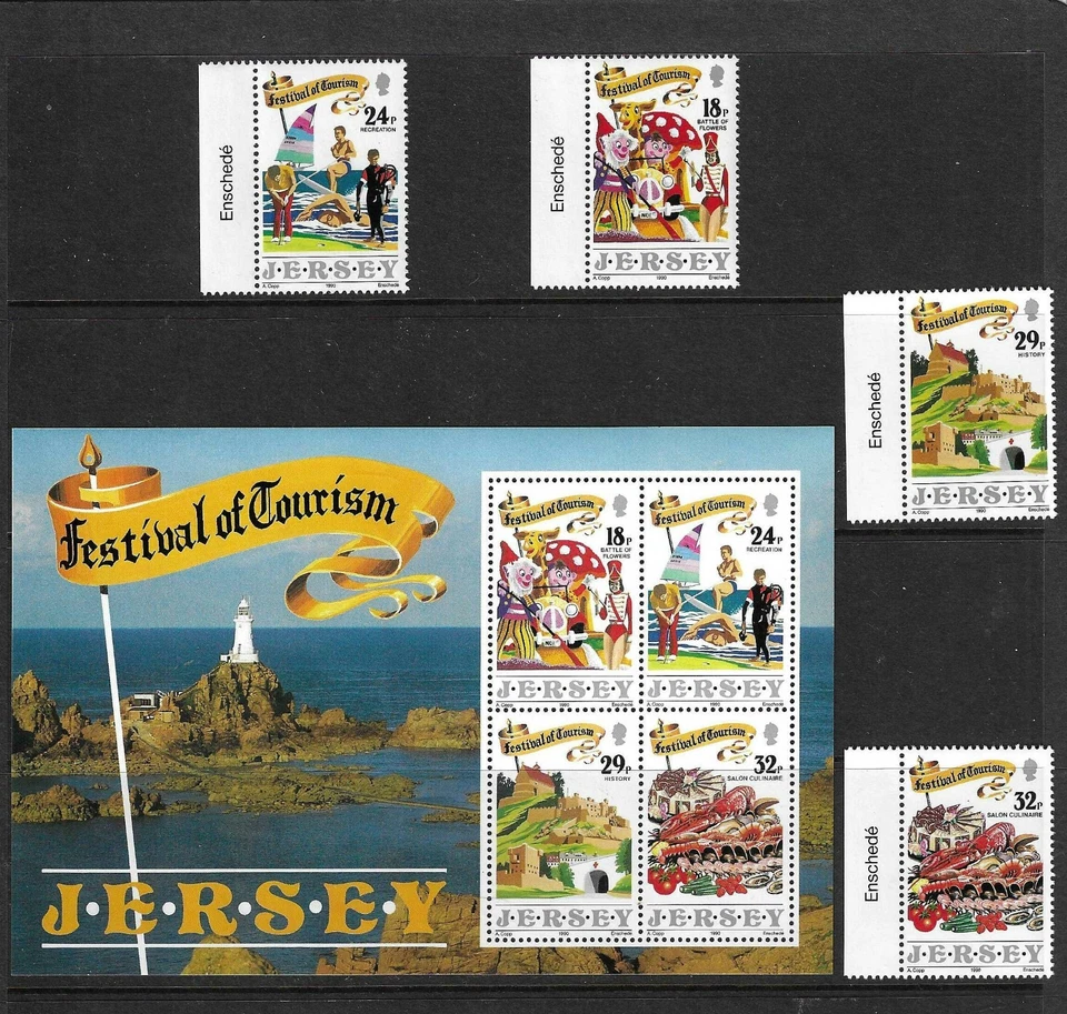 Jersey SC # 536-539 & 539a Festival Of Tourism . MNH - Image 1 of 1