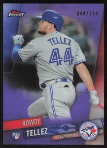 2019 Topps Finest Purple Rookie #52 Rowdy Tellez /250 Toronto Blue Jays - Picture 1 of 2