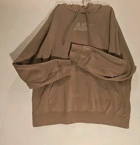 Nike Sudadera Para Hombres XL Marrón Sudadera con Capucha Desvanecida Desvanecida Suéter Swoosh Adulto XL - Imagen 1 de 8