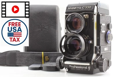 Pro F Blue Dot [Near MINT w/Case]  Mamiya C330 TLR Film Camera 80mm f2.8 JAPAN - Image 1 of 4