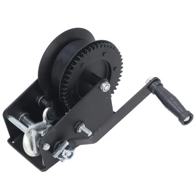 ﹣Boat Trailer Winch Manual 2 Way Adjustable Ratchet Hand Crank Gear Winch With - Imagen 1 de 4