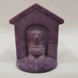 CASA PARA PERROS Westmoreland Escoria Púrpura PALILLO DE DIENTES SOPORTE PARA FÓSFOROS Cumbre de Vidrio - Imagen 1 de 13