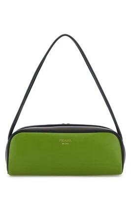PRADA Green Smooth Leather Shoulder Bag New And Authentic - Image 1 of 3