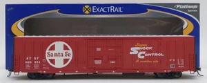 ExactRail EP-80515-5 HO Santa Fe PC&F 62' Insulated Box Car #625351 LN/Box - Picture 1 of 6