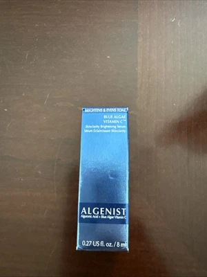 NUEVO ALGENIST Blue Algae Vitamina C Suero Iluminador 0.27 oz. Nuevo en caja tamaño de viaje Foto 1 de 4