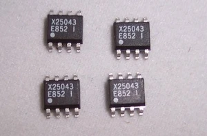 QTY (40)  X25043SI XICOR SOIC-8 SERIAL EEPROM 512Kx8 X25043SC - Picture 1 of 3