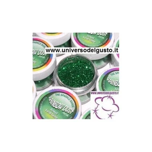 GLITTER RAINBOW DUST SPARKLE LUSH LIME (VERDE BRILLANTE) decorazioni coloranti - Picture 1 of 1
